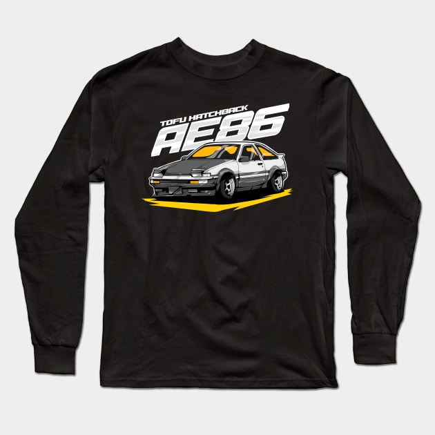 AE86 Initial D Tofu Hatchback Long Sleeve T-Shirt by CFStore